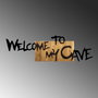 Wallity Welcome To My Cave - Escultura de pared en nogal y negro